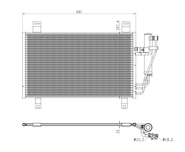 Конденсатор кондиціонера TYC 30009 ціна, від 83.99 USD