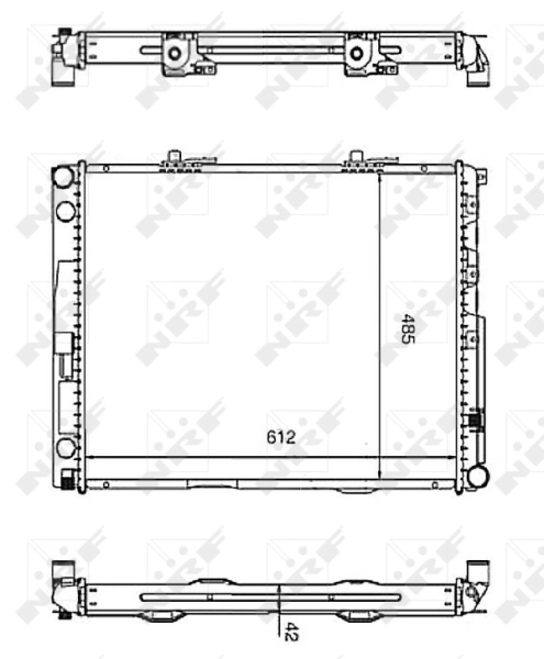 Радіатор охолодження NRF 58253