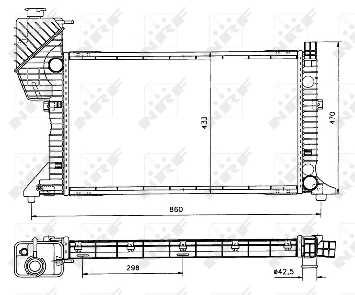 Радіатор 50557 NRF