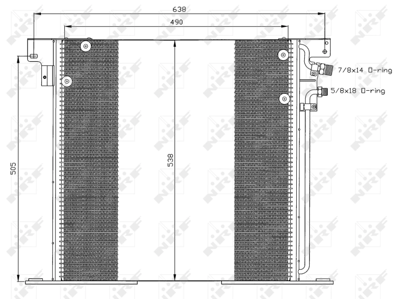 Конденсатор кондиціонера NRF 35305 ціна, від 93.14 USD