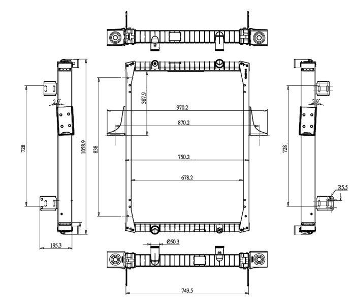 Радіатор 5001837210 Renault (RVI)