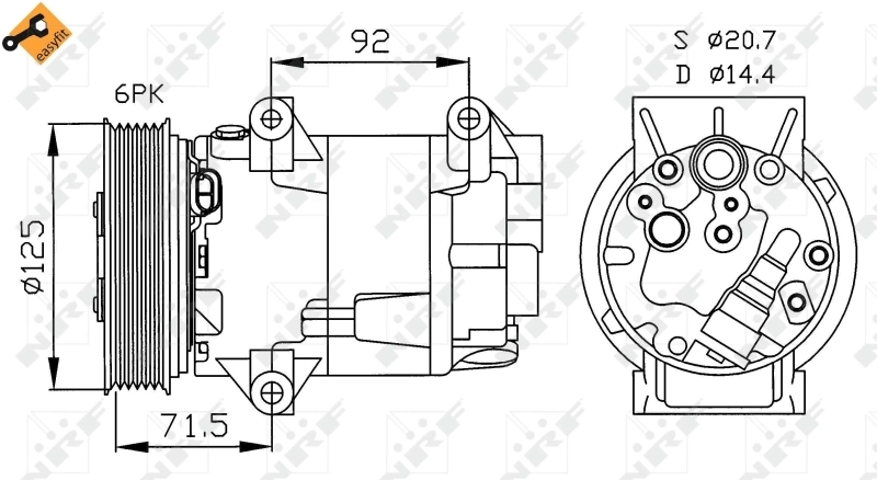 A2763000Q2M Mercedes Компресор холодоагенту