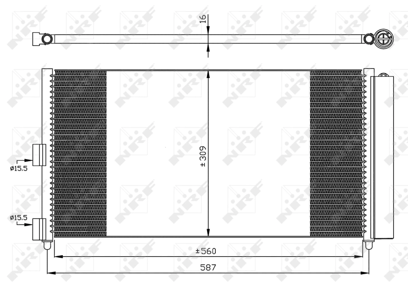 Конденсатор кондиціонера NRF 35500 ціна, від 67.81 USD