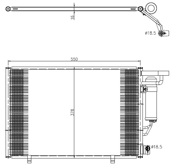 Конденсатор кондиціонера Hmpx HMPET7119710BA ціна, від 117.14 USD