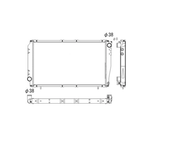 Купити 53528 NRF Радіатор двигуна