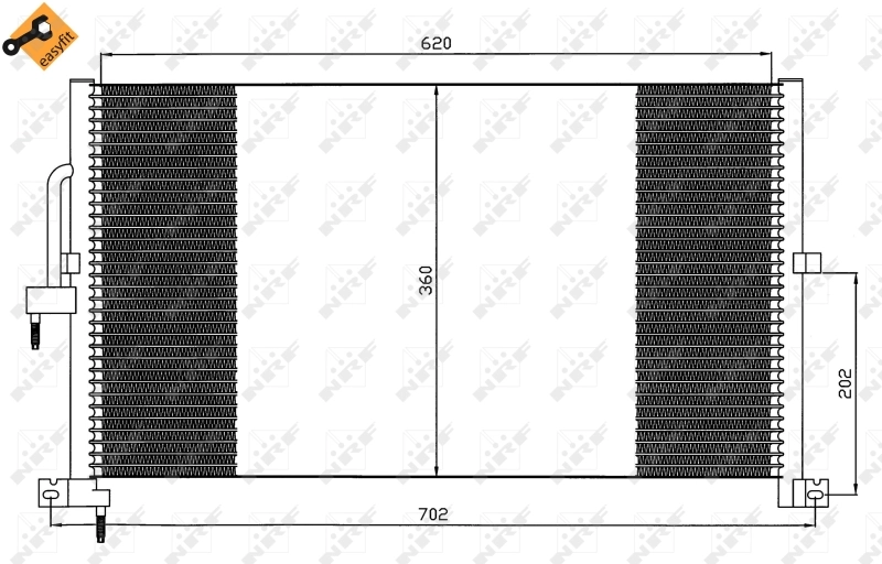 Купити 3710K8C1 Polcar Радіатор системи охолодження кондиціонера