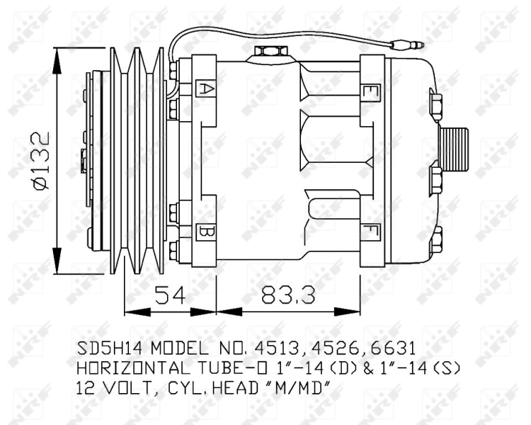 Насос кондиціонера Sanden SD5H144513