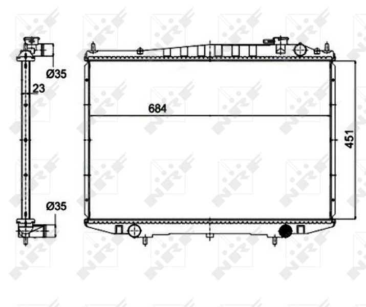 Радіатор охолодження NRF 52131