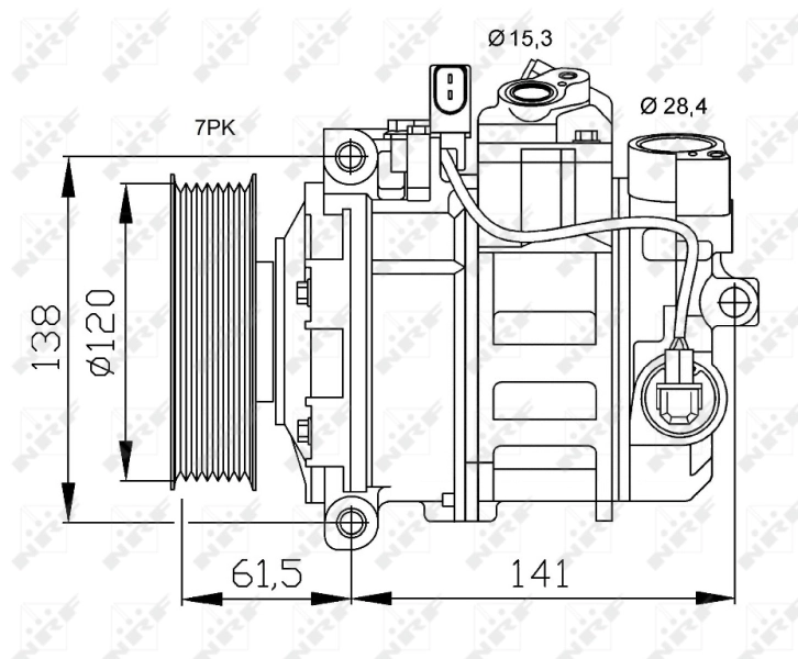 Компресор кондиціонера ACP568 TRW