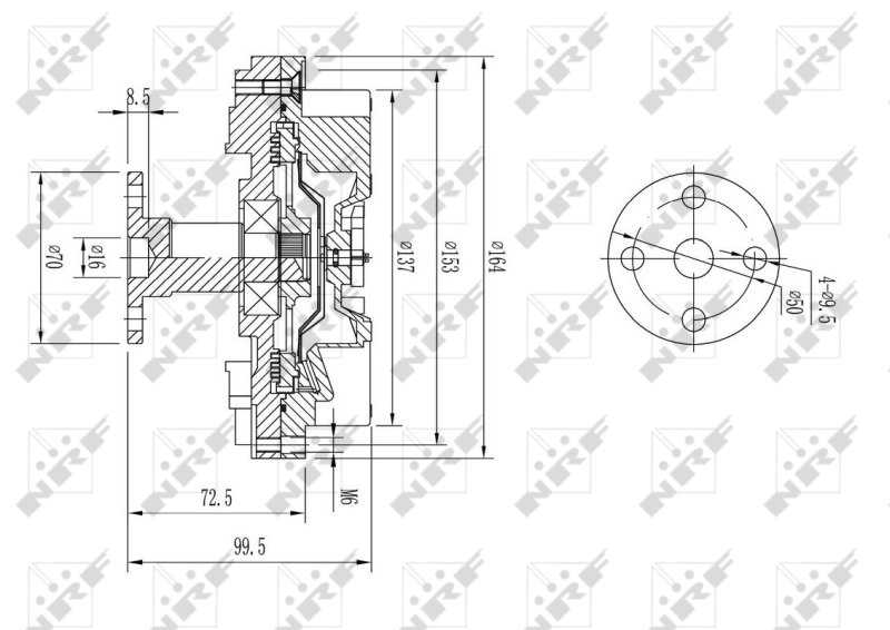 SV5059S Polcar Гідромуфта приводу вентилятора