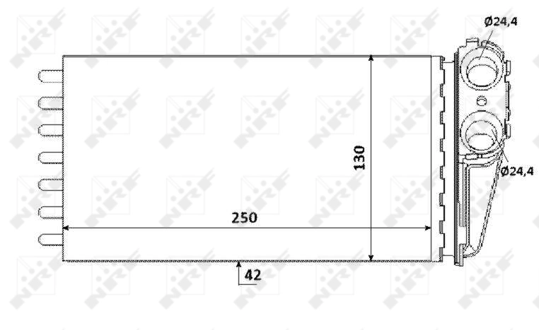 Радіатор пічки (обігрівача) NRF 53560 ціна, від 19.94 USD