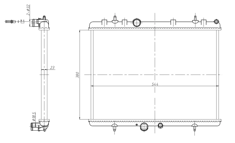Радіатор охолодження NRF 58312A