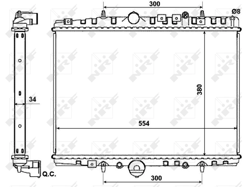 Радіатор охолодження NRF 53787