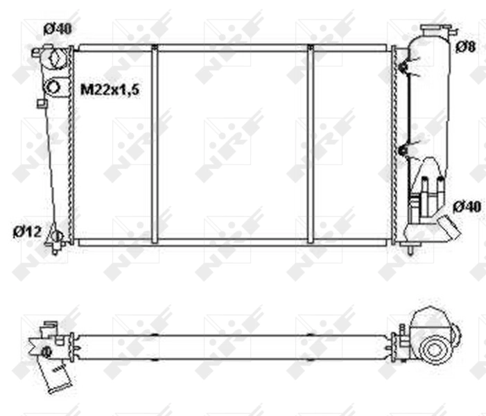 Радіатор охолодження Polcar 232408A6