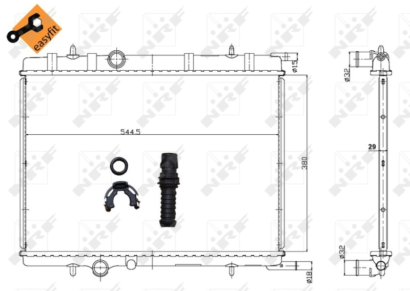 Радіатор охолодження NRF 58308