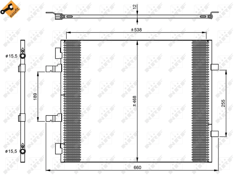 Радіатор кондиціонера 35960 NRF