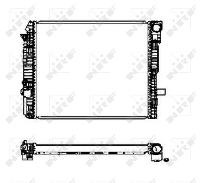 Купити A9705000503 Mercedes Радіатор двигуна