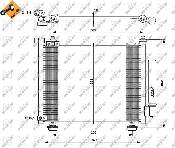 Конденсатор кондиціонера Polcar 5503K8C2 ціна, від 54.04 USD