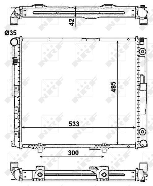 Купити 516573 NRF Радіатор двигуна