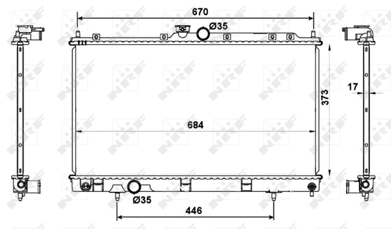 Радіатор охолодження NRF 53779