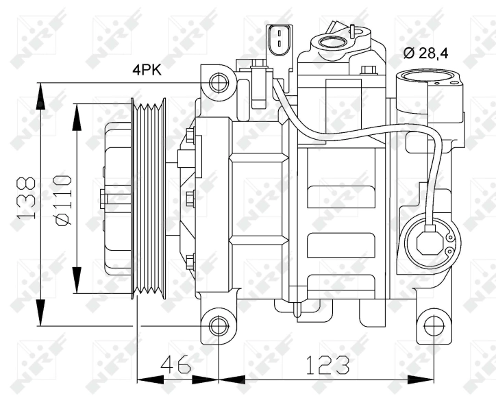 Компресор системи кондиціювання Audi A6 C5 седан (4B2, 4B4) (1997 - 2005) ціна, від 193.77 USD