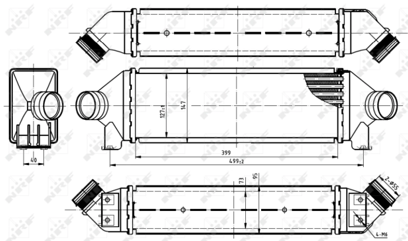 Купити 3248J82 Polcar Радіатор интеркуллера