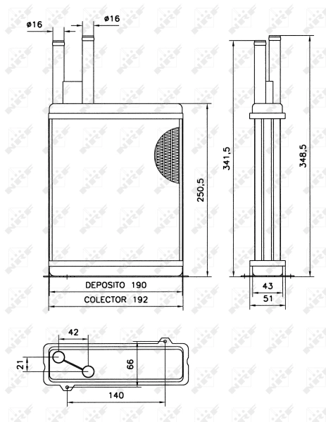 Купити 64483 Fiat/Alfa/Lancia Теплообмінник