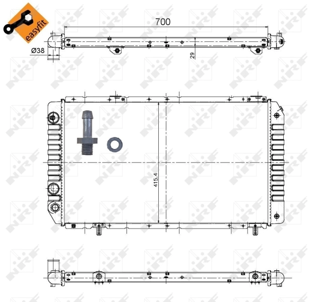 Радіатор охолодження NRF 52063