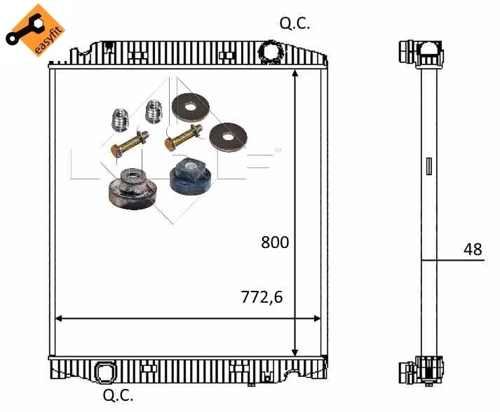 Радіатор охолодження NRF 559567