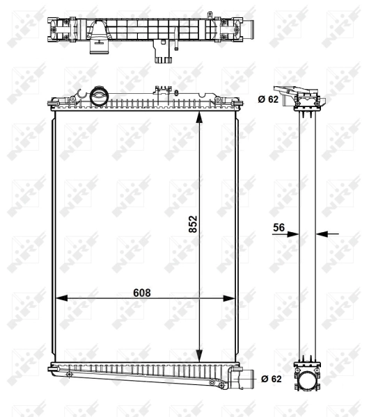 Радіатор 509616 NRF