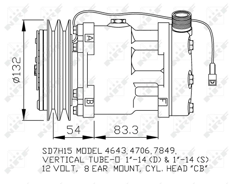 Компресор системи кондиціювання CNH 5165549 ціна, від 227.01 USD