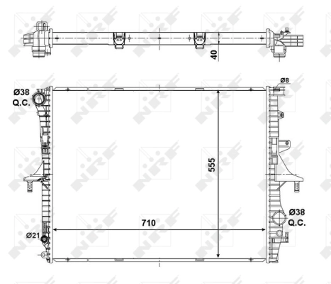 Радіатор основний Sakura 34721001 ціна, від 44.34 USD