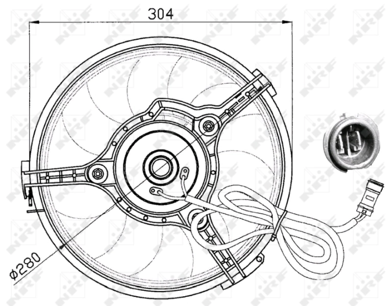 Вентилятор радіатора NRF 47023 ціна, від 42.99 USD