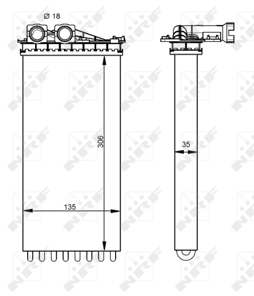 Радіатор обігрівача Magneti Marelli BR435