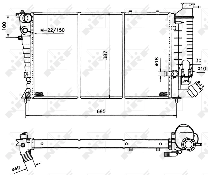 Радіатор 570708A4 Polcar