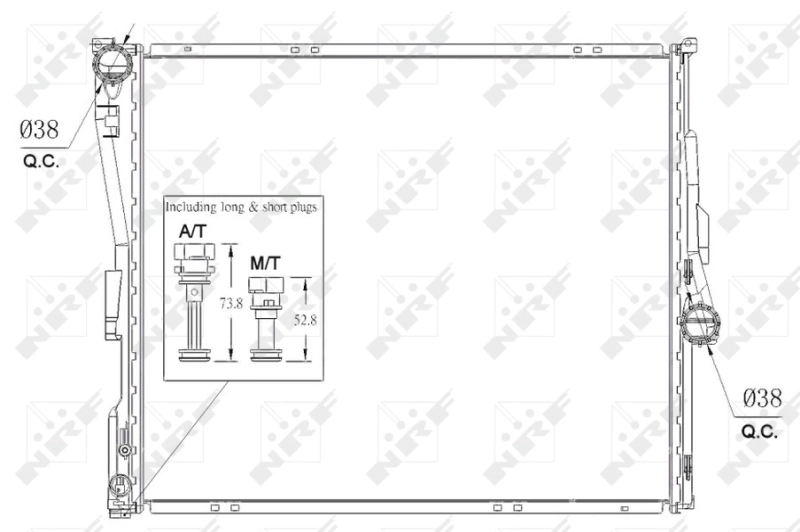 Радіатор охолодження NRF 53956