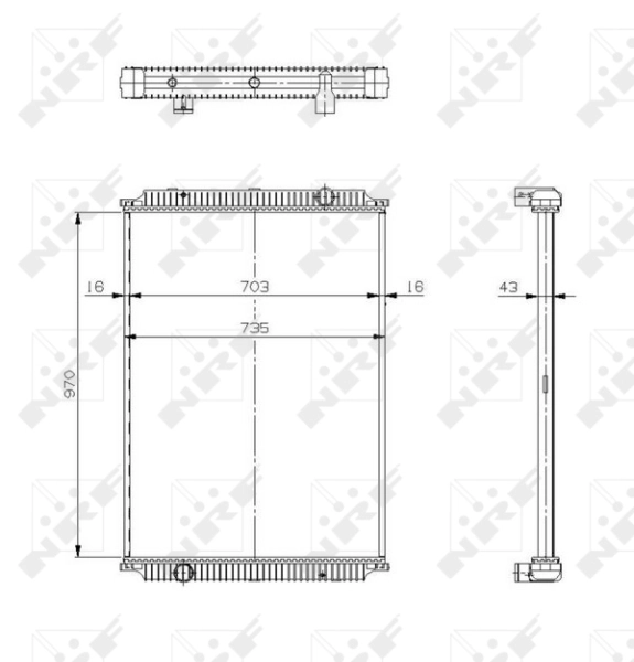 Купити 509564 NRF Радіатор двигуна
