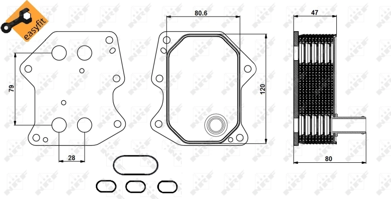 Купити HMPBK3Q6B624CBCO Hmpx Радіатор масляний