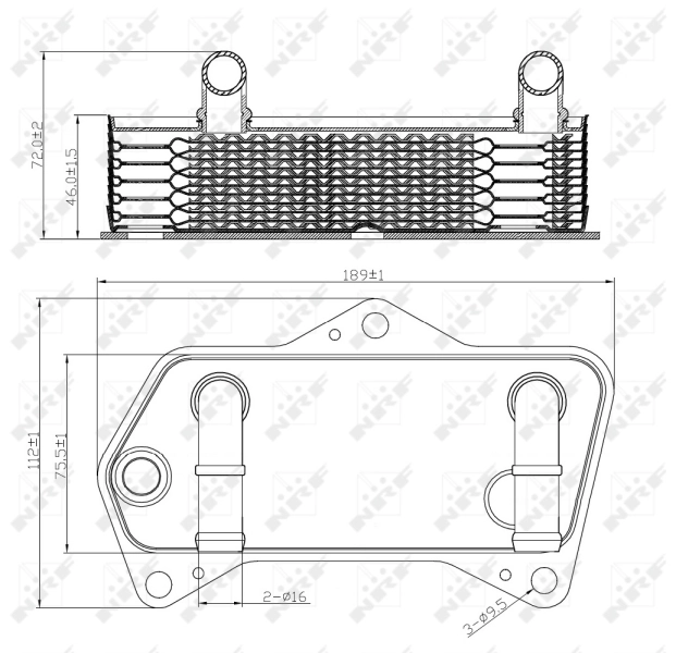 Радіатор охолодження, АКПП Polcar 9555L82