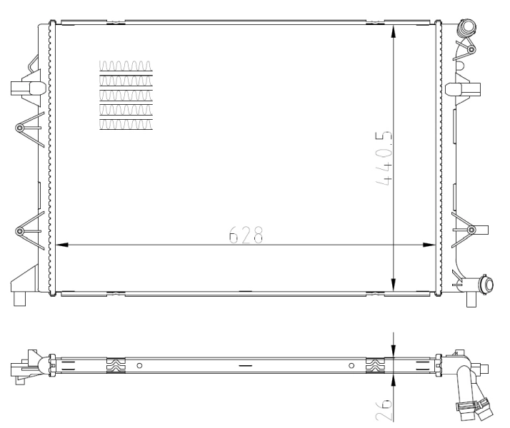 Купити FP74A922 FPS Радіатор охолодження, додатковий