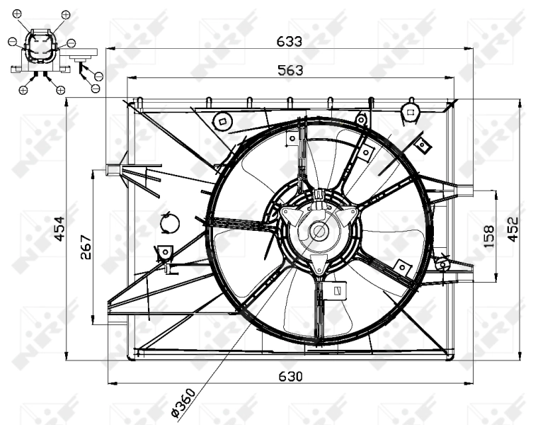 Вентилятор радіатора NRF 47671 ціна, від 202.51 USD