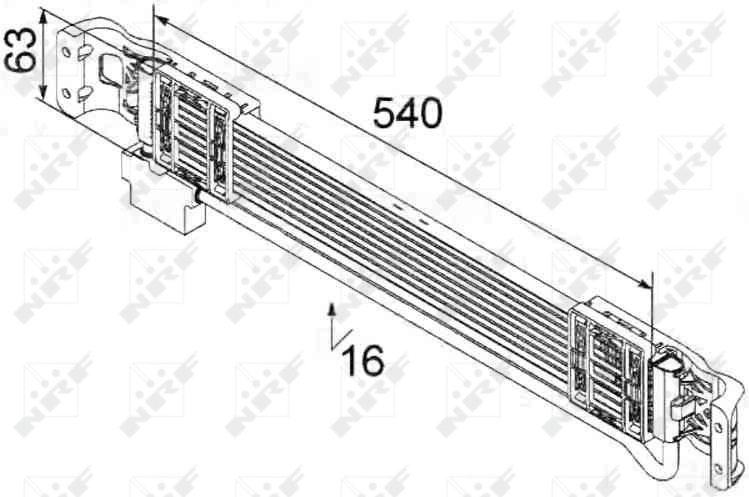 Радіатор охолодження, АКПП Polcar 9555L83X
