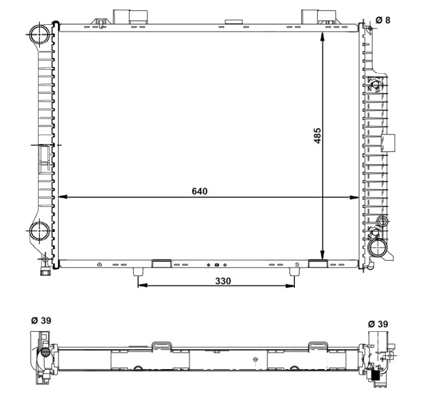 Радіатор охолодження NRF 58098
