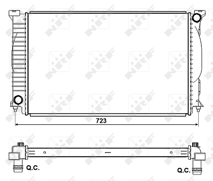 Радіатор 53093 NRF