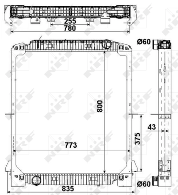 500348318 Iveco Радіатор охолодження двигуна