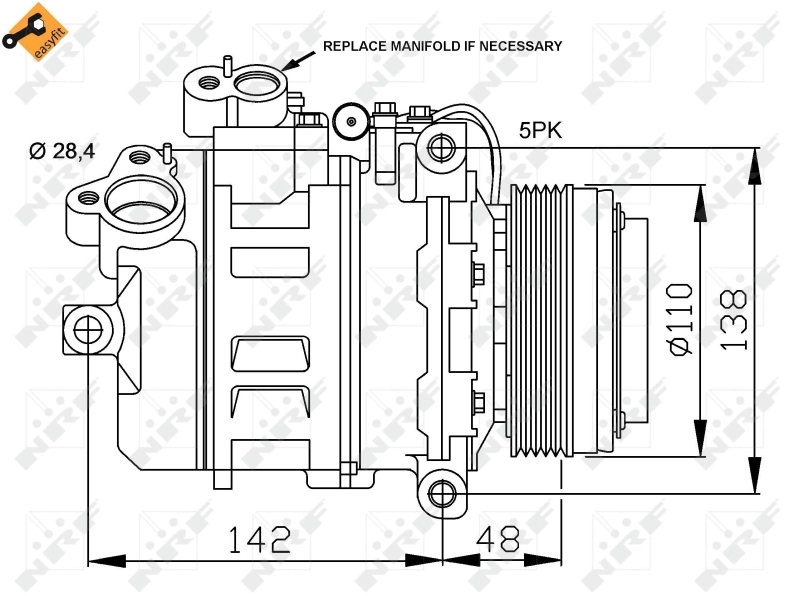 Компресор кондиціонера SKK026 Polcar