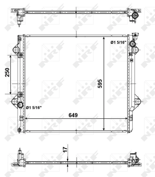 Радіатор охолодження NRF 56104