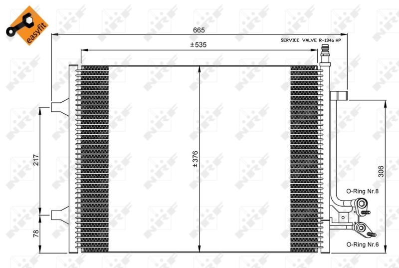 Купити 42260078 AND Радіатор системи охолодження кондиціонера