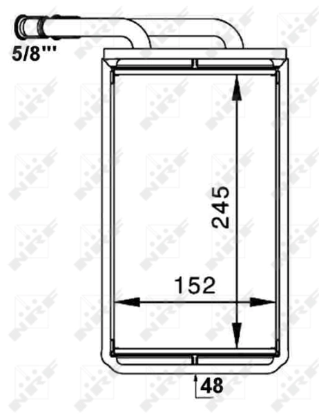 Радіатор пічки (обігрівача) NRF 54234 ціна, від 52.13 USD