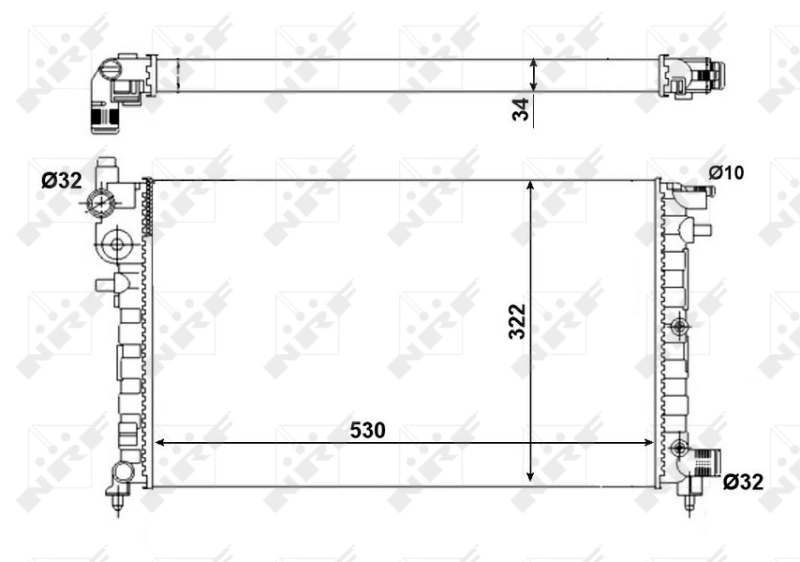 Радіатор основний Polcar 230608B3 ціна, від 33.24 USD